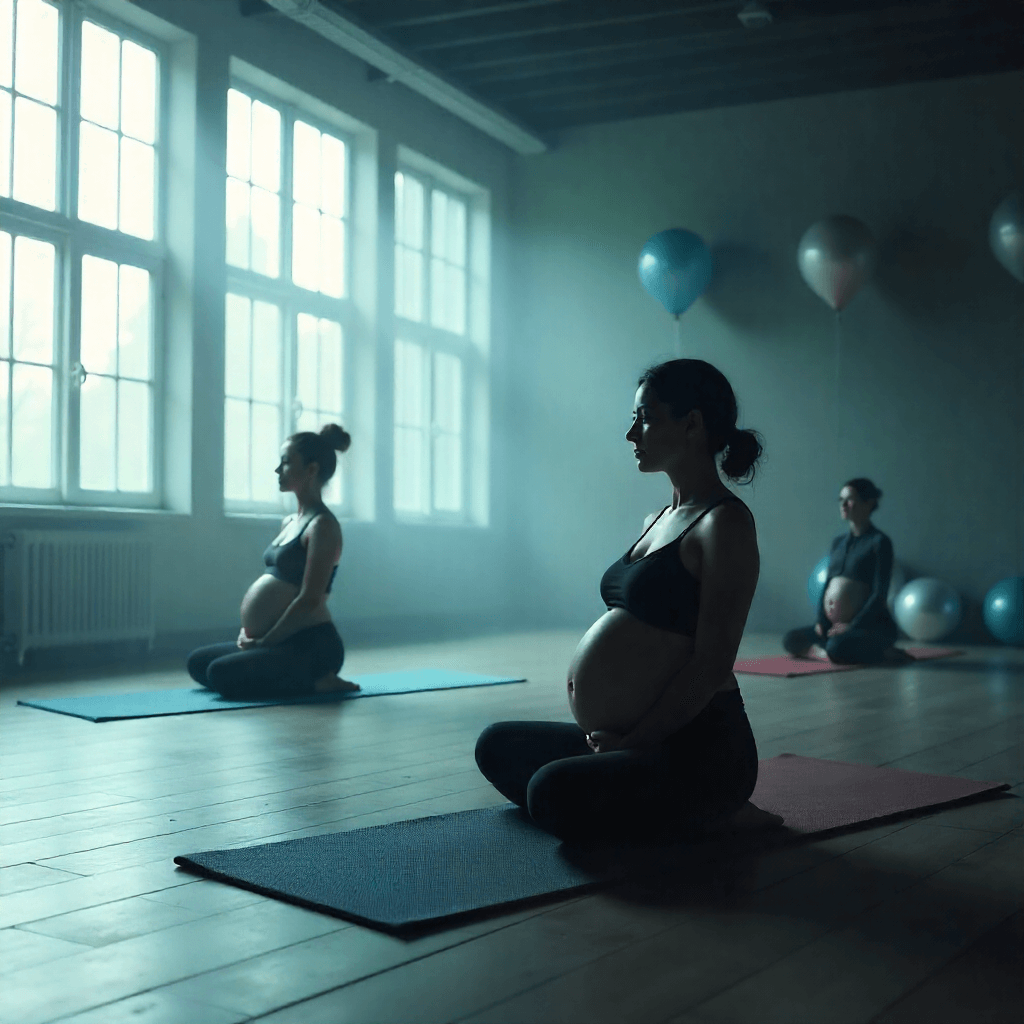 femmes enceintes en cours de conditionnement physique