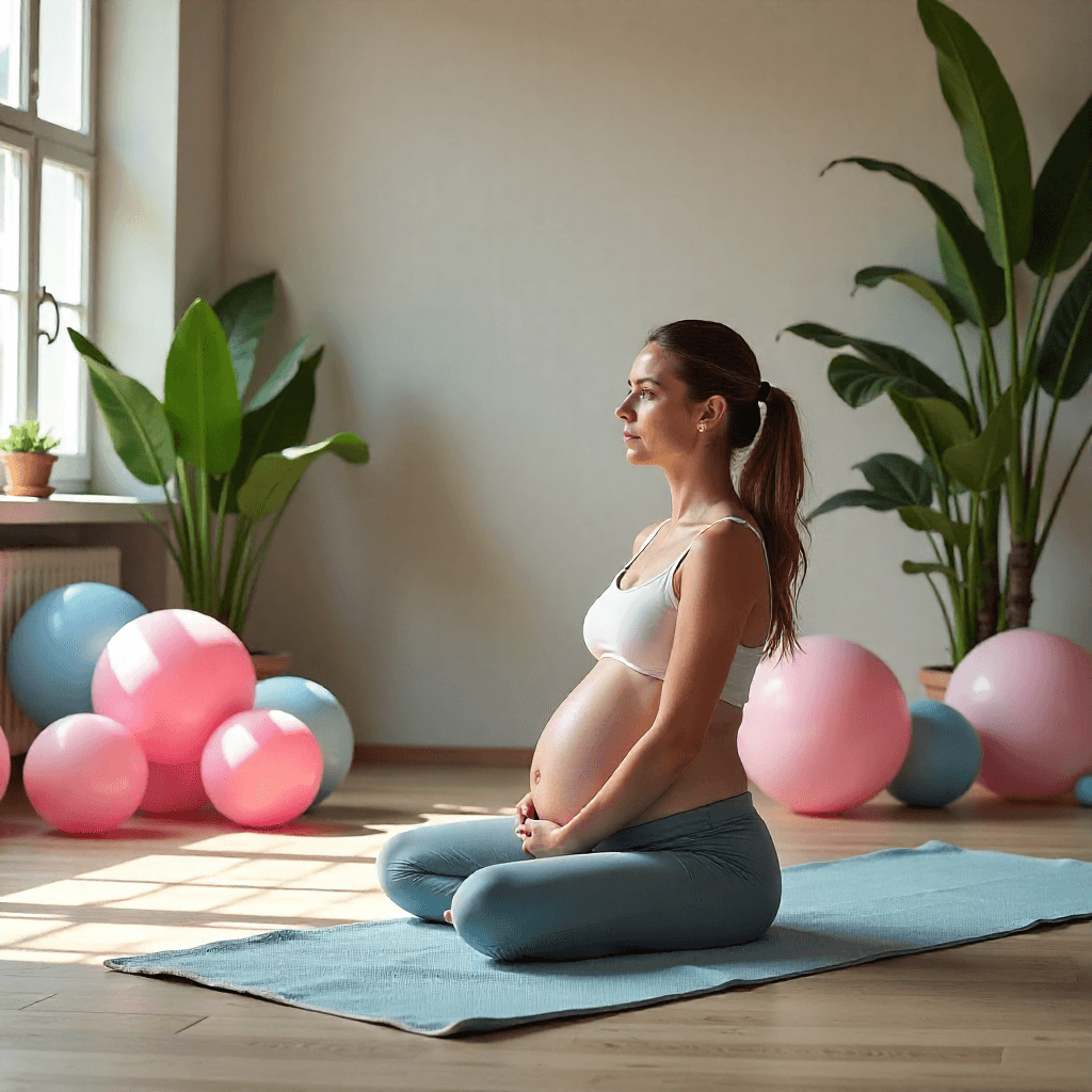 femmes enceintes en cours de conditionnement physique